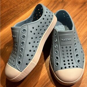 Kids Natives shoes; color baby blue, size C7